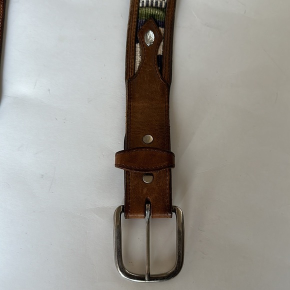 Western Hand Made Vintage Belt Aztec Pattern Men’s Size 46 - Picture 4 of 10